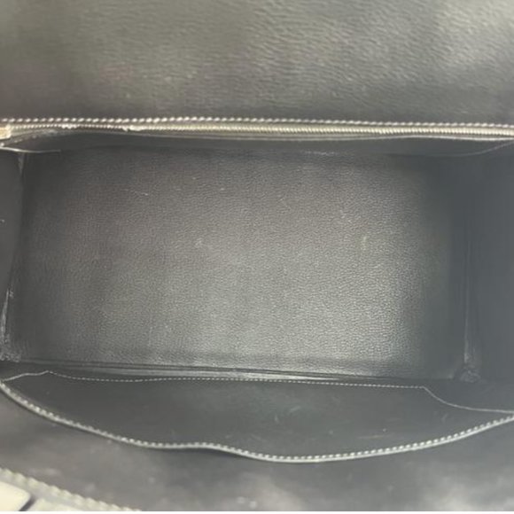 Hermes Shiny Porosus Crocodile Skin Birkin 35 w Palladium HW in Graphite - Picture 11 of 13